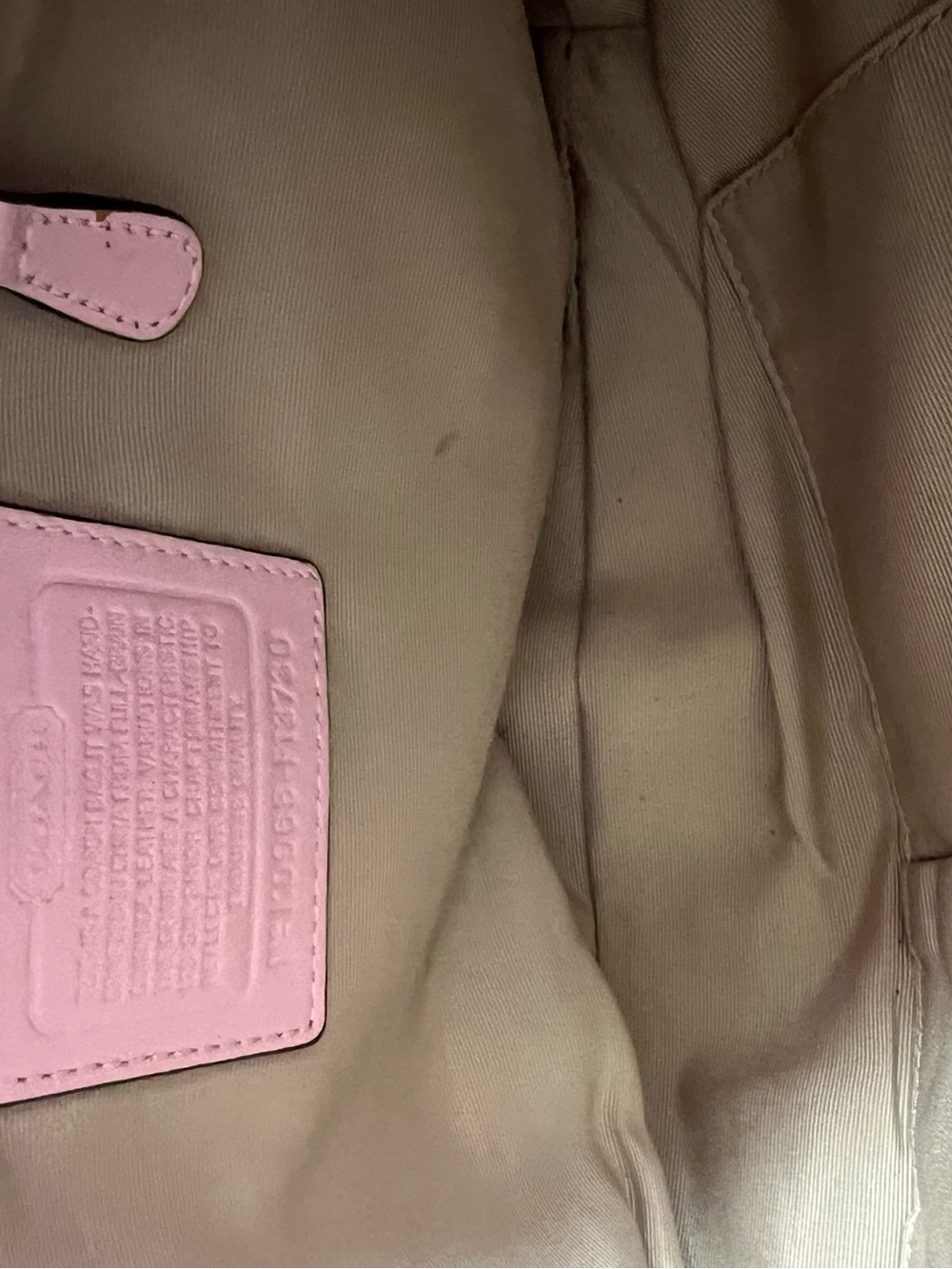 Coach Leather Shoulder Bag in Blush Pink - Picture 7 of 8